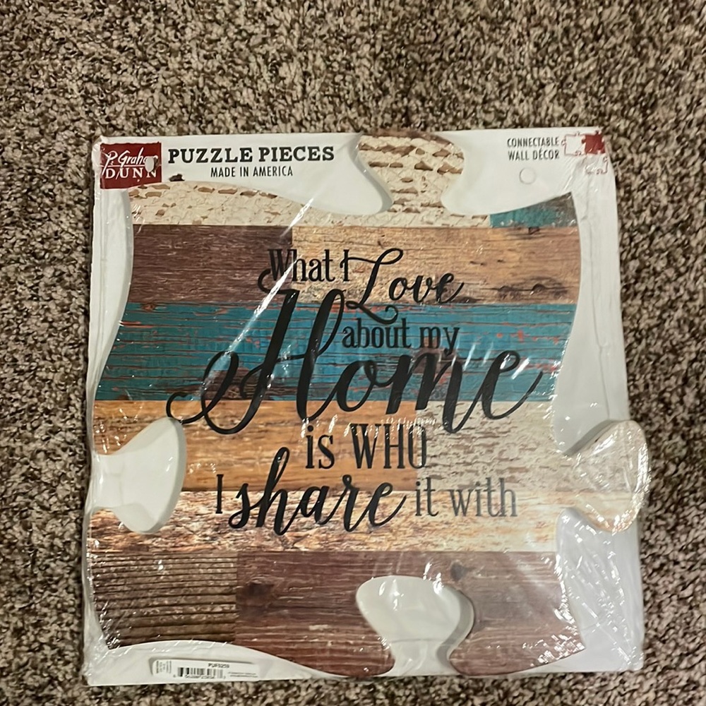 Puzzle piece wall decor